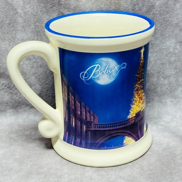 The Polar Express All Aboard Ceramic Mug Hot Chocolate Cup Christmas Train - Picture 5 of 11